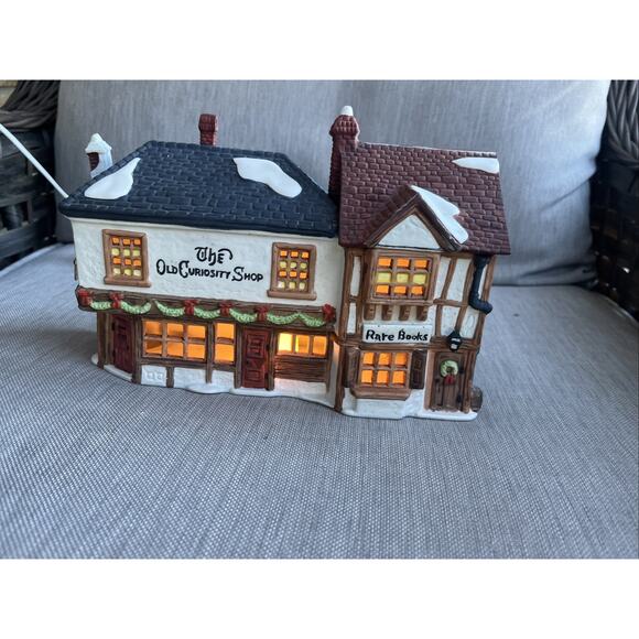 Dept 56 The Old Curiosity Shop Heritage Dickens Village Series 1987 Box & Light - Picture 11 of 11